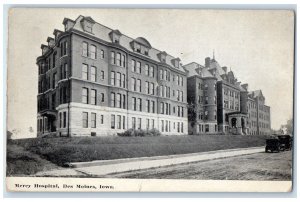 1910 3 Weeks Treatment Letter Mercy Hospital Des Moines Iowa IA Postcard 