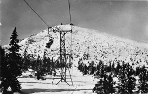 Krkonose Mtns Czech Republic ski lift Lanovka na Snezku real photo pc Z17951