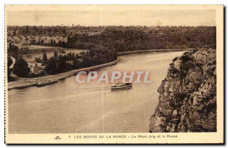 Old Postcard The Banks Of The Mont Joly and the Rance