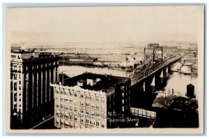 c1920's The Docks Perkins Building Tacoma WA RPPC Photo Unposted Postcard