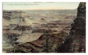 Looking East from Grand View Point, Grand Canyon, AZ Hand-Colored Postcard *5K10 