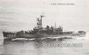 USS Hartley DE1029 US Atlantic Fleet Unused 