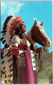 Postcard - Indian Chieftain