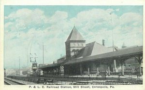 Coraopolis Pennsylvania Mill Street Auburn  1920s Postcard 21-8866