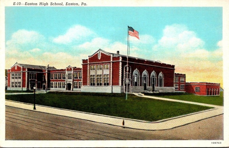 Pennsylvania Easton High School Curteich
