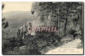 Old Postcard Massif de l'Esterel La Roche Trouee