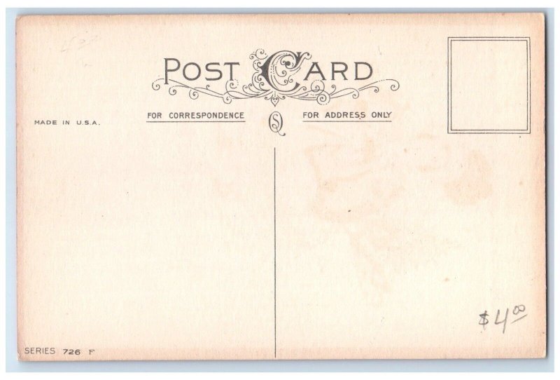 1925 Merry Christmas Girl With Gifts Whreat Winter Scene Lamoni Iowa IA Postcard