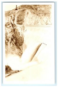 Arrowrock Dam Boise ID Idaho Real Photo RPPC Postcard (BK6)