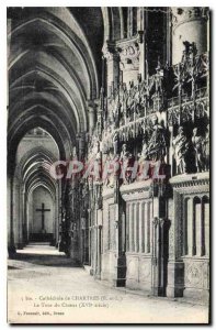 Postcard Old Cathedral of Chartres E and L Around the XVI century Choir