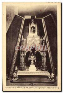 Postcard Old Neuvy St Sepulchere Indre Reliquary Precious Blood