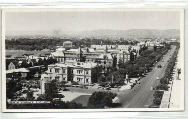 australia, ADELAIDE, North Terrace (1950s) RPPC