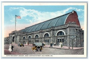 Baltimore Maryland Postcard Fifth Regiment Armory West Hoffman St c1920 Antique