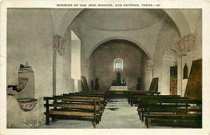 TX, San Antonio, Texas, San Jose Mission, Interior, Edward H. Mitchelc No 5731 N