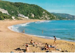 Greece Korfu Glyfada Beach Scene