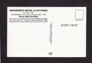 NS Mackenzies's Motel Cottages Shelburne Nova Scotia Canada Carte Postale