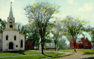 c1910 The Chapel House View At Charlestown New Hampshire NH Antique Postcard 