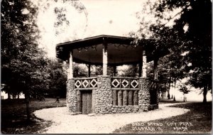 Real Photo Postcard Band Stand at the City Park in Decorah, Iowa