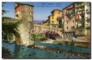 Old Postcard Sospel Old Bridge Bevera