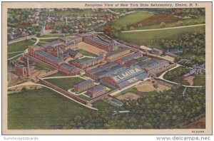 New York Elmira Aeroplane View Of New York State Reformatory Curteich