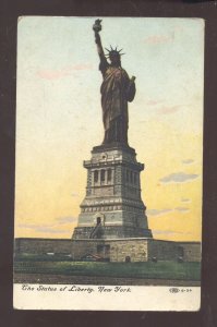 NEW YORK CITY NY THE STATUE OF LIBERTY 1907 PATRIOTIC VINTAGE POSTCARD