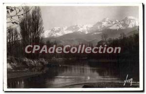 Old Postcard Grenoble L'Ile D'Amour I'Isere And The Alps