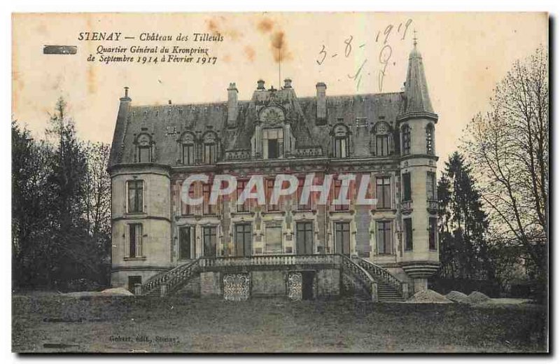 Old Postcard Stenay Chateau des Tilleuls General Headquarters Crown Prince