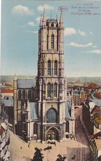 Belgium Gent Gand Tour de la Cathedrale Saint Bavon