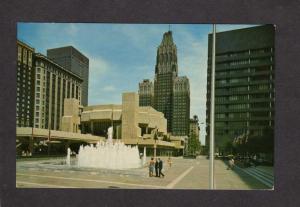 MD Jacob Fountain Theatre Theater Charles Center Baltimore Maryland Postcard