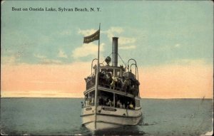 Sylvan Beach New York NY Ship 1900s-10s Postcard