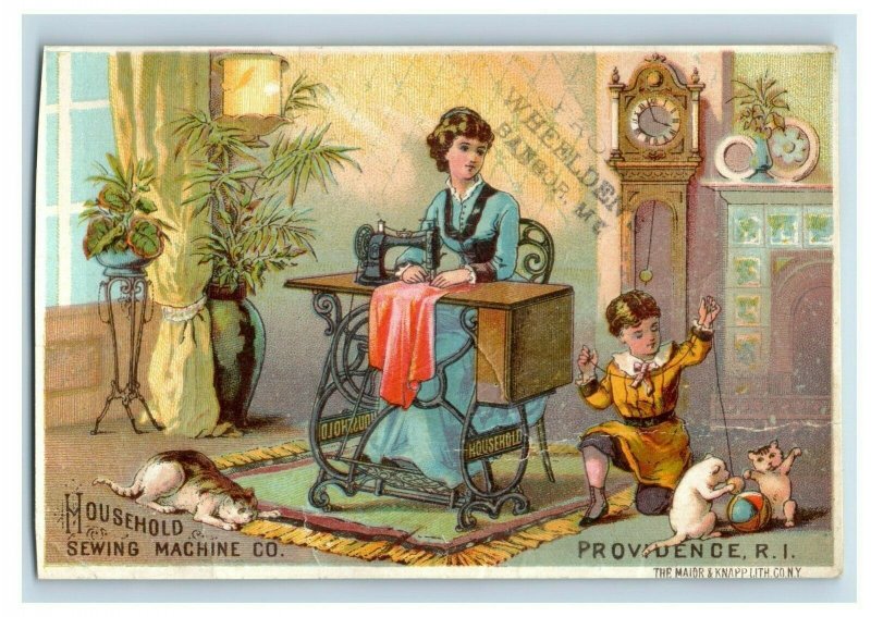 1880s-90s Household Sewing Machine Co. Clarks O.N.T New Home Lot Of 6 P205