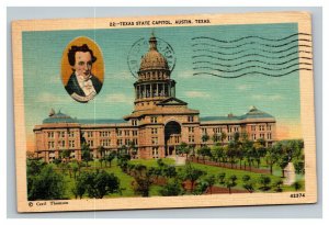 Vintage 1938 Postcard Panoramic View of the State House Capitol Austin Texas