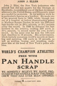 1880s-90s John J. Eller Runner Pan Handle Scrap World Champ Athletes Trade Card