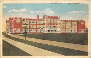 J20/ Parkersburg West Virginia W Va Postcard c1910 High School Building 292