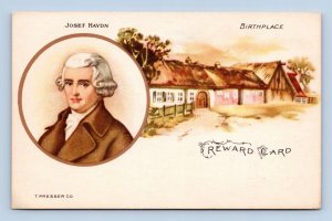 Classical Music Composer Reward Card Josef Haydn T Presser Company B16
