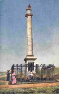 General James Wolfe Monument Plains of Abraham Quebec Canada 1910c Tuck postcard