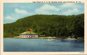 Lake Floyd US 50 Salem, Clarksburg West Virginia Postcard