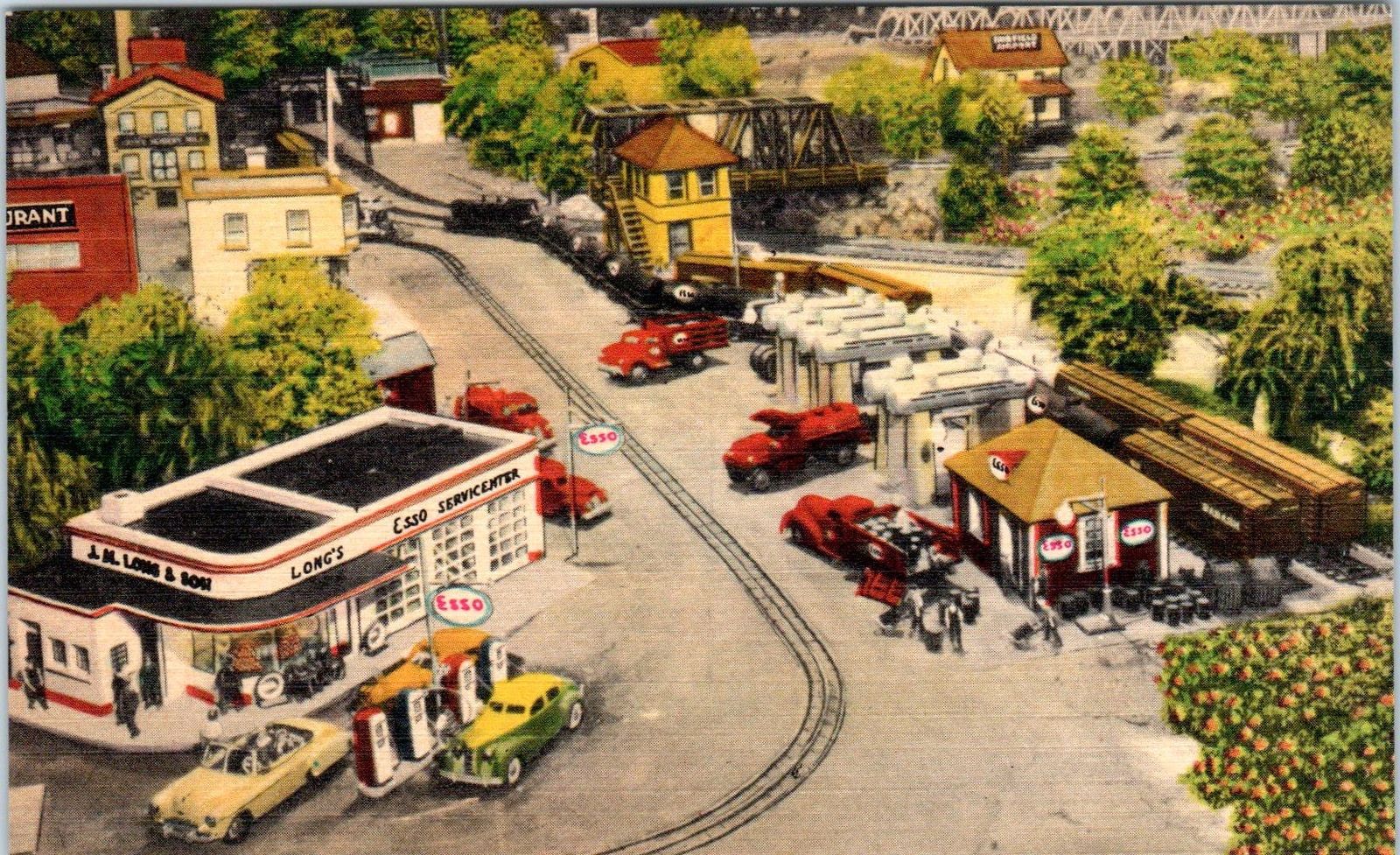 HAMBURG, PA Pennsylvania "Roadside America" c1950s GAS STATION Model
