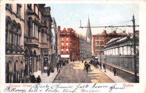 DUBLIN IRELAND UK NASSAU STREET POSTCARD 1903