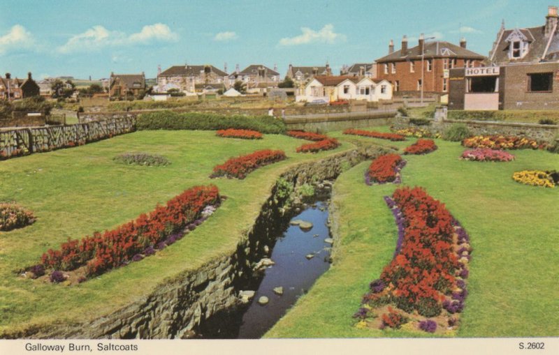 Galloway Burn Saltcoats Hotel 1970s Scottish Postcard