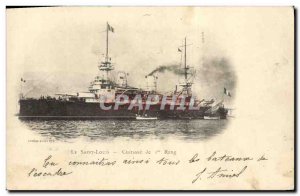 Old Postcard Boat War of The Saint Louis Breastplate 1st row