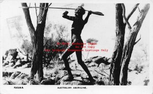 Australia, Sydney, RPPC, Australian Aborigine, Photo No R2028B