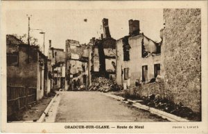 CPA ORADOUR-sur-GLANE - Route de NIEUL (122439)