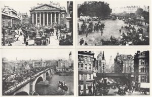 Victorian London in 1896 Hyde Park Bridge Royal Exchange 4x Postcard s