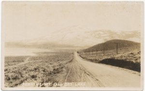 c1930 RPPC Peavine Mountain From Dry Lake Cold Springs Nevada Photo Postcard