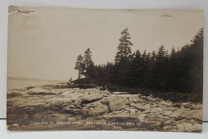 Boothbay Harbor Maine,  From End of Spruce Point RPPC Postcard C12