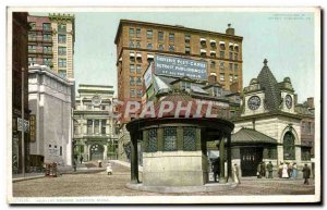 Old Postcard Boston Mass Scollay Square