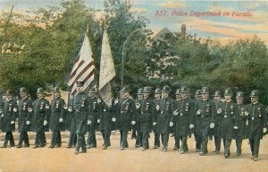 Postcard C-1910 Illinois Chicago Police Department on Parade Acmegraph IL24-2749