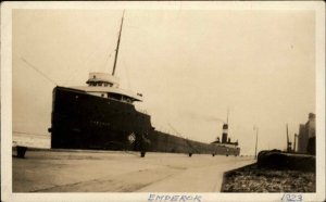 Cargo Ship Emperor c1920 Canada Canadian Real Photo Postcard #2