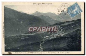 Postcard Old Saint Veran Vallee Du Queyras Vue Generale At The Left Raus
