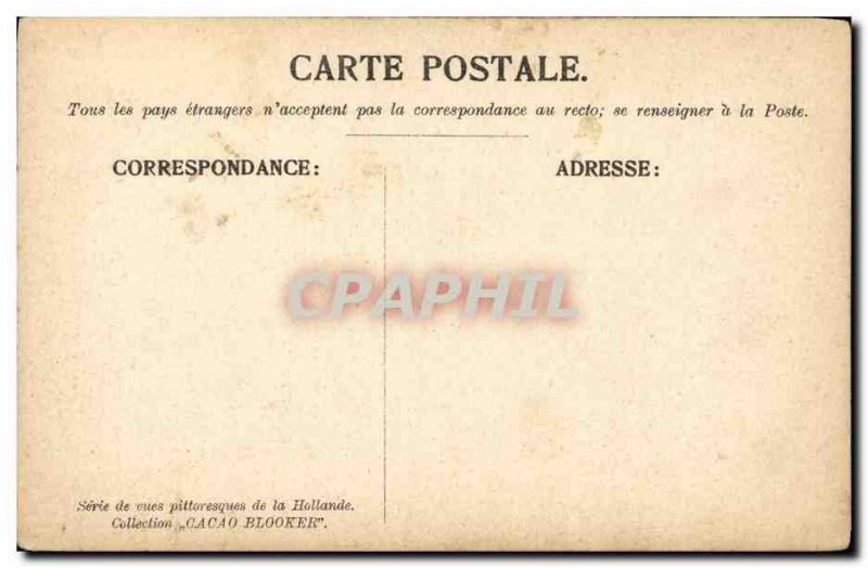 Old Postcard Holland Cocoa Blooker